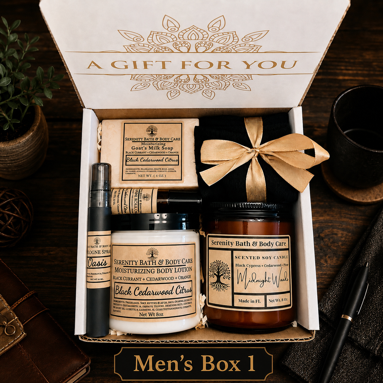 Men Gift Set| Father’s Day Gift| Men Birthday Gift Box| Gift for Husband | Self Care Package for Him|Men Christmas Gift