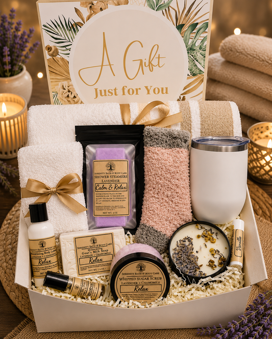 Relaxation Spa Gift Box for Women, Self Care Gift Basket, Birthday Gift for Her, Thinking of You Gift, Get Well Soon Gift, Thank You Gift, Stress Relief Care Package