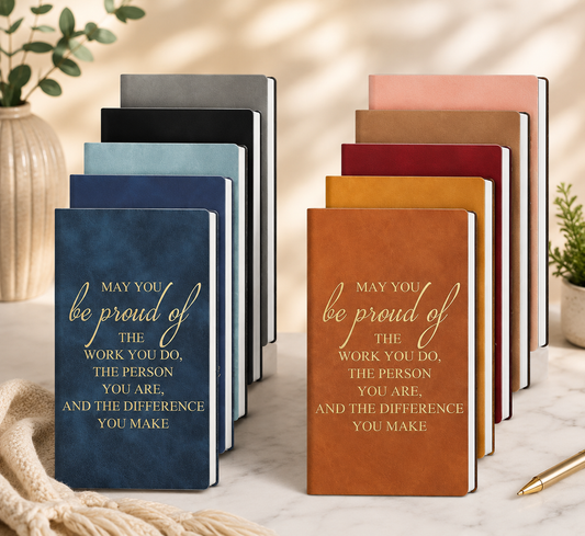Employee Appreciation Gifts Inspirational Journal Notebook, Thank You Gift for Employees, Coworker, Team, Staff, Teacher, Nurse- Build a Box