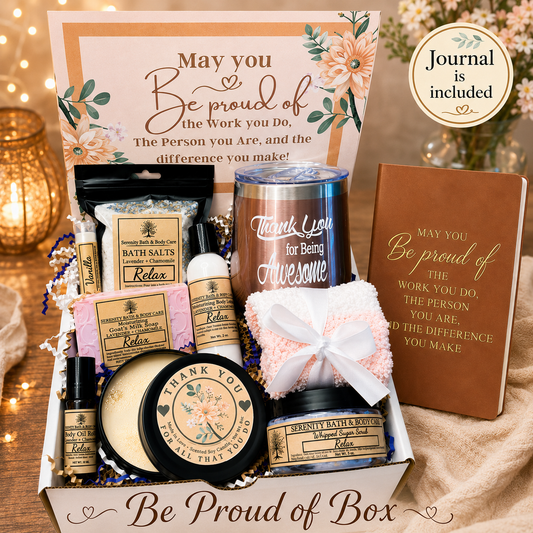 Thank You Spa Gift Box with Tumbler & Journal | Employee Appreciation Gift | Co-Worker & Christmas Gift for Employees