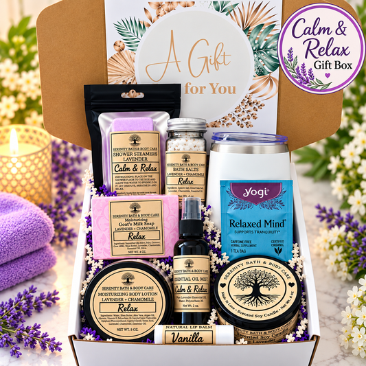 Self Care Gift Box for Women, Spa Gift Box, Birthday Gift for Women, Christmas Gift, Thinking of You Gift, Relaxation Gift Basket