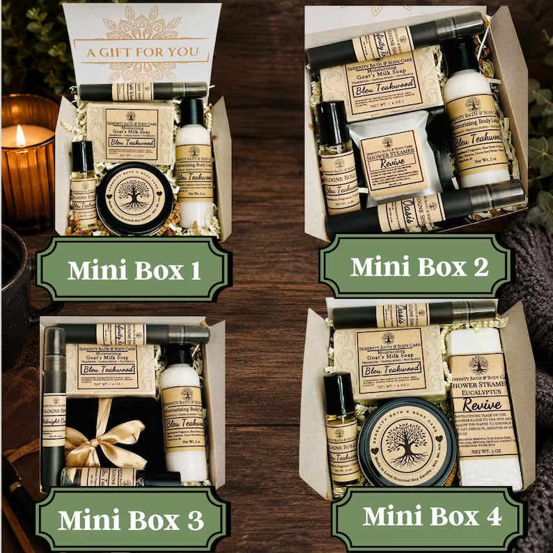 Men Spa Gift Set, Luxurious Self Care Kit for Him, Father's Day & Coworker Gift, Perfect Birthday and Husband Gift, Christmas Gift for Men