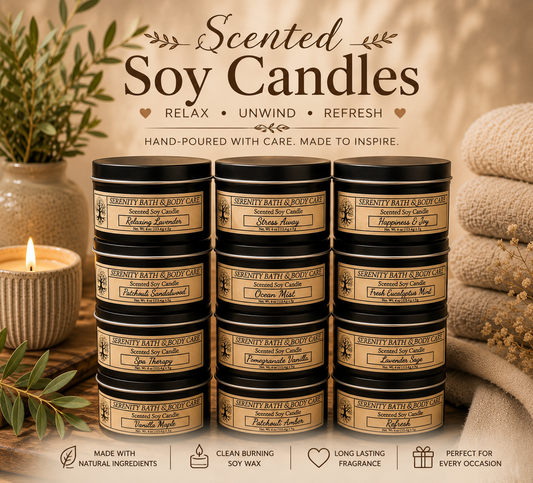 4 Scented 4oz Soy Candles for $33.33 & 8oz Soy Candles for $44.44- Buy More, Save More! Candle Gifts, Favor Gifts, Home Gifts, Christmas Gifts
