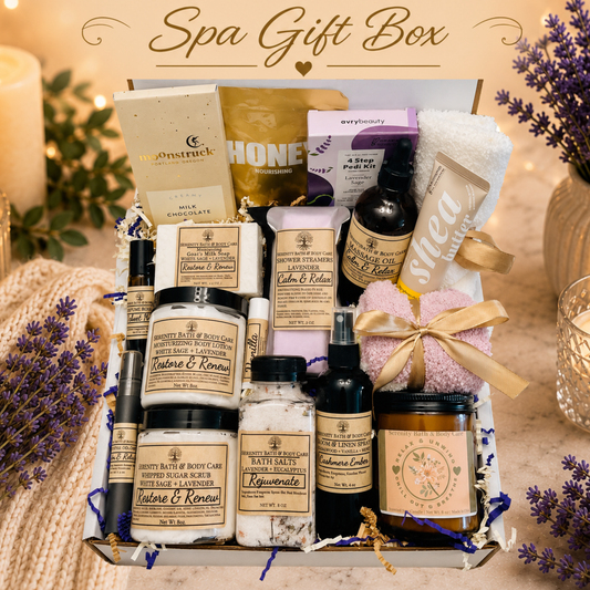 Luxury Spa Gift Box for Women– Relaxation Gift Basket for Birthday, Christmas, Thinking of You, Thank you, & Self Care Gift for Her