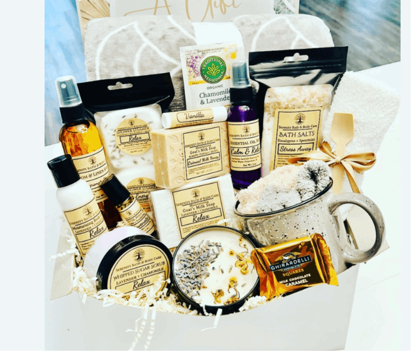 Luxury Goat Milk Lavender & Chamomile Self hot Care Spa Box Set