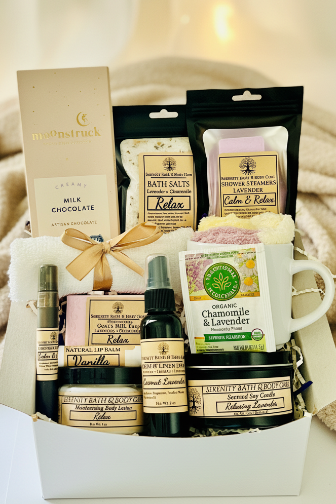 Luxury Relax Spa Gift Box for Women, Self Care Gift Box, Spa Gift Basket, Birthday Gift, Christmas Gift, Thinking of You Gift, Sympathy Gift, Thank You Gift