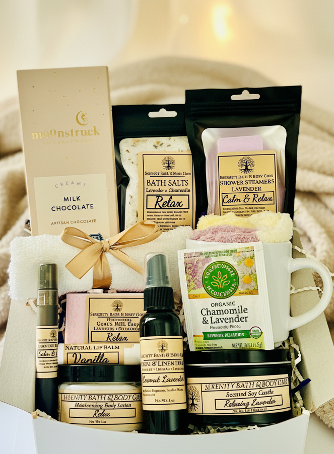 Luxury Relax Spa Gift Box for Women, Self Care Gift Box, Spa Gift Basket, Birthday Gift, Christmas Gift, Thinking of You Gift, Sympathy Gift, Thank You Gift