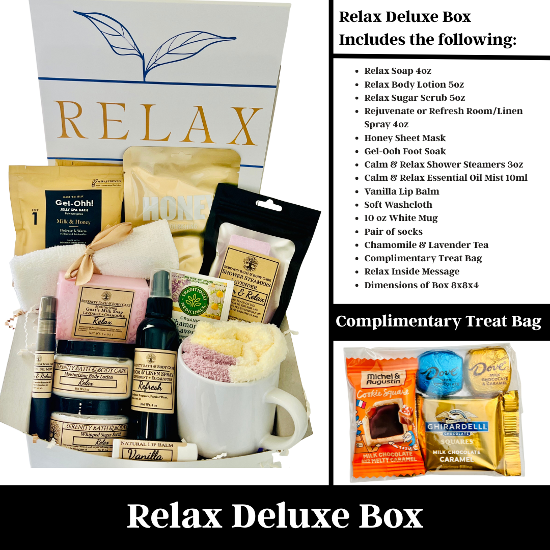 Luxury Relax Spa Gift Box – Birthday, Christmas, Thinking of You, Thank you, & Self Care Gift