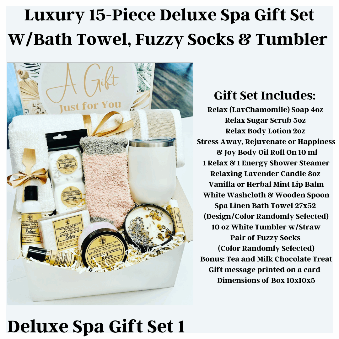 Luxury Self Care Gifts for Women Cozy Gift Set Blanket 