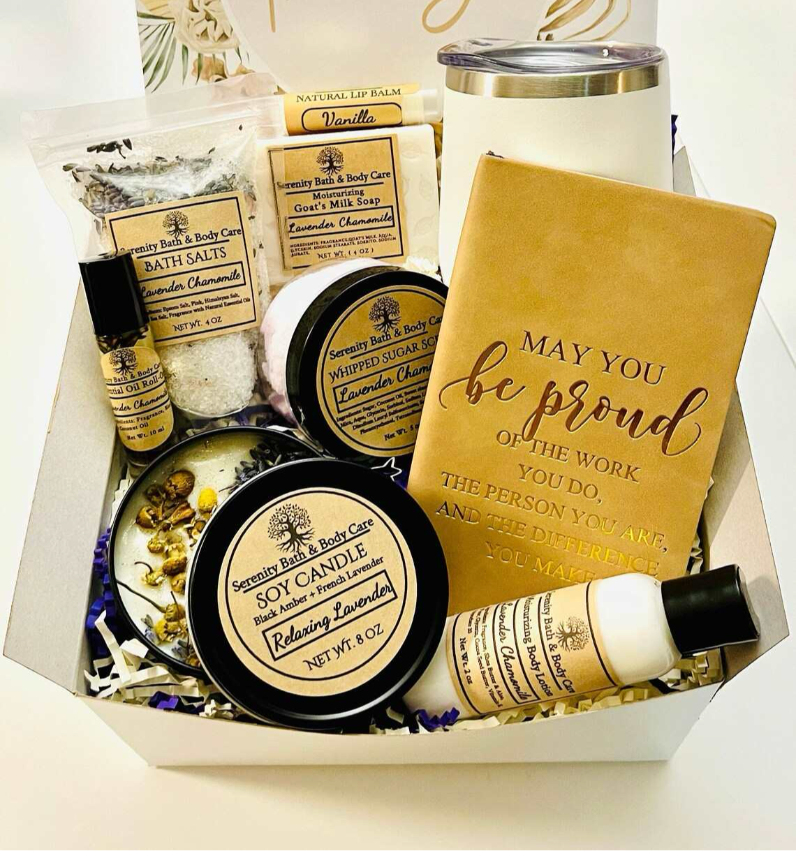 A Gift for Her| Bath and Body Gift Set| Thank You Gifts| Self-Care Gift Box for Women| Employee Gifts| Mom Gifts| Best Friend Gifts| Wellness Gifts