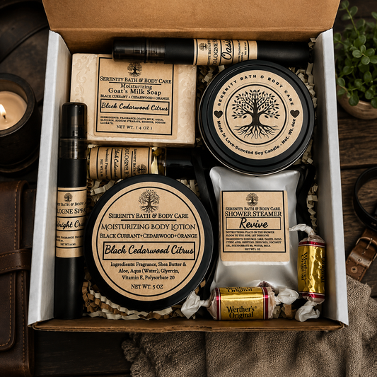 Men’s Gift Box | Luxury Self Care Set for Him | Father’s Day, Birthday, Christmas & Valentine’s Gift | Relaxation Spa Gift for Husband or Boyfriend