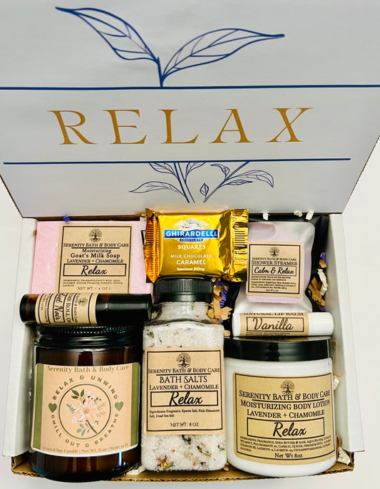 Luxury Relax Spa Gift Box – Birthday, Christmas, Thinking of You, Thank you, & Self Care Gift