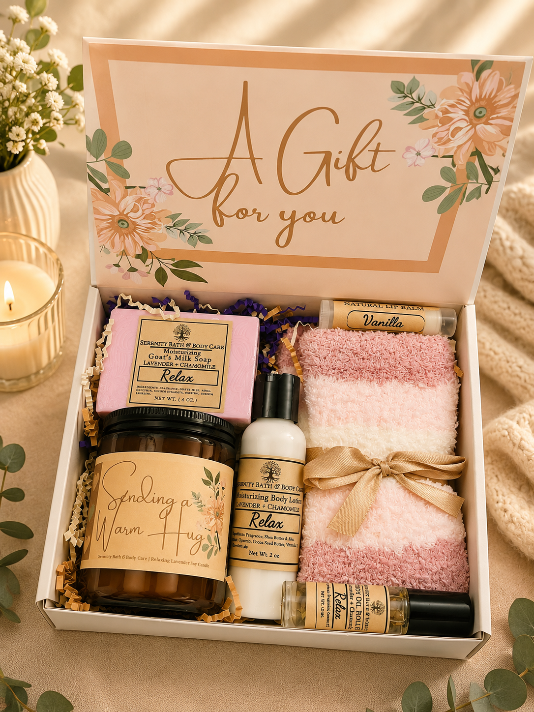 1-A Care Package for Her, Sending Hugs Gift, Mom Gift, Birthday Gift for Women, Thank you Gift, Christmas Gifts, Best Friend Gifts
