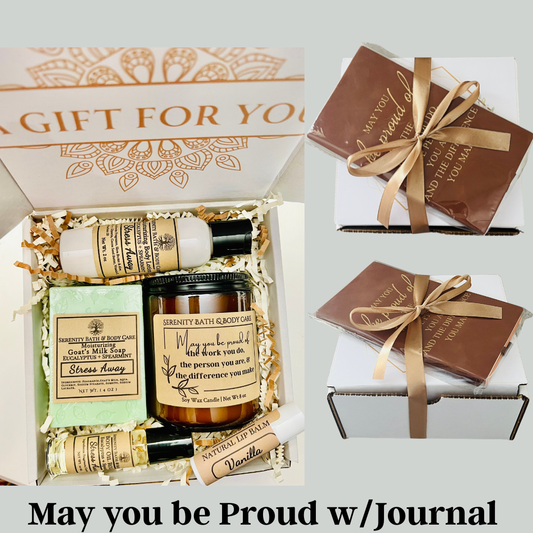 Christmas Gift for Coworkers | Employee Appreciation Gift Box | Team Gift | Staff Holiday Gift | Self Care Spa Box with Journal | Corporate Thank You Gift