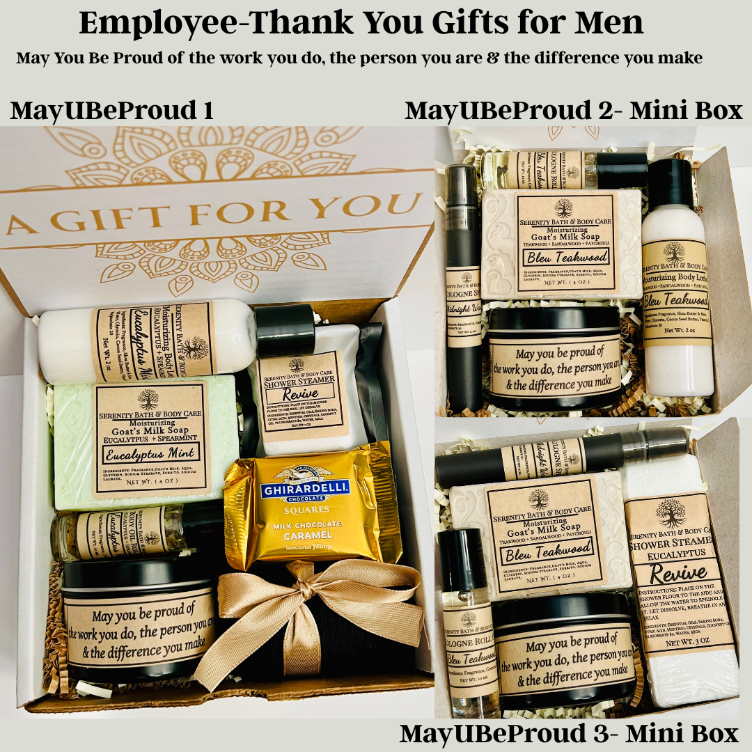A Gift for Him | Mini Men’s Gift Box & Self Care Package | Father’s Day, Christmas, Birthday, Employee & Thank You Gift Ideas for Men