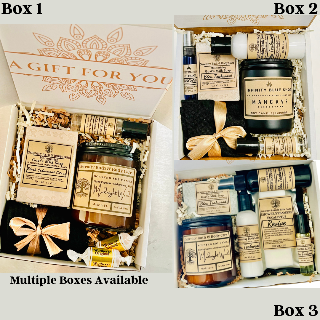 A Gift for Him | Men’s Gift Box & Self Care Package | Father’s Day, Christmas, Birthday, Employee & Thank You Gift Ideas for Men