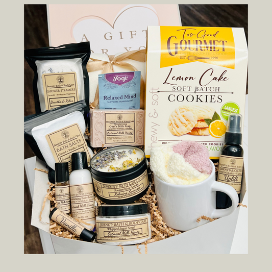 Luxury Sympathy Gift Box, Thinking of You Gift, Self Care Package, Birthday Gift for Women, Spa Gift Basket, Sending Hugs, Thank you Gift, Employee Gifts for Christmas