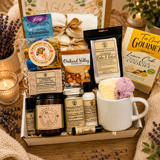 A Deluxe Spa Gift Box for Women, Hygge Gift Box, Self Care Package for Her, Birthday Gift, Wellness Gift Box, Relaxation Gift Basket