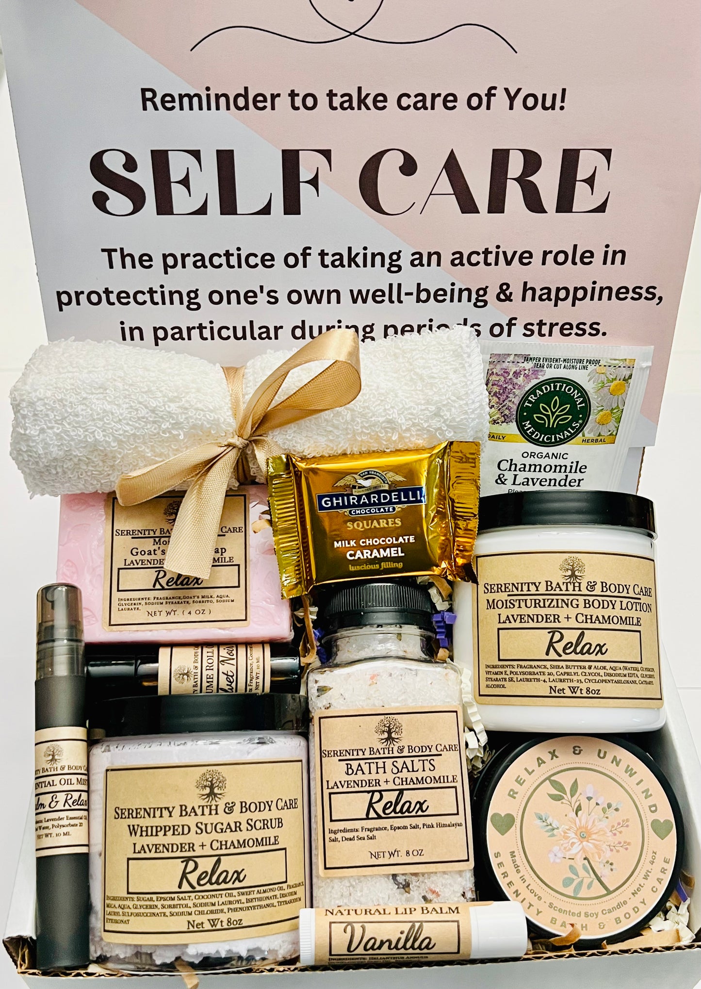 Luxury Relax Spa Gift Box – Birthday, Christmas, Thinking of You, Thank you, & Self Care Gift
