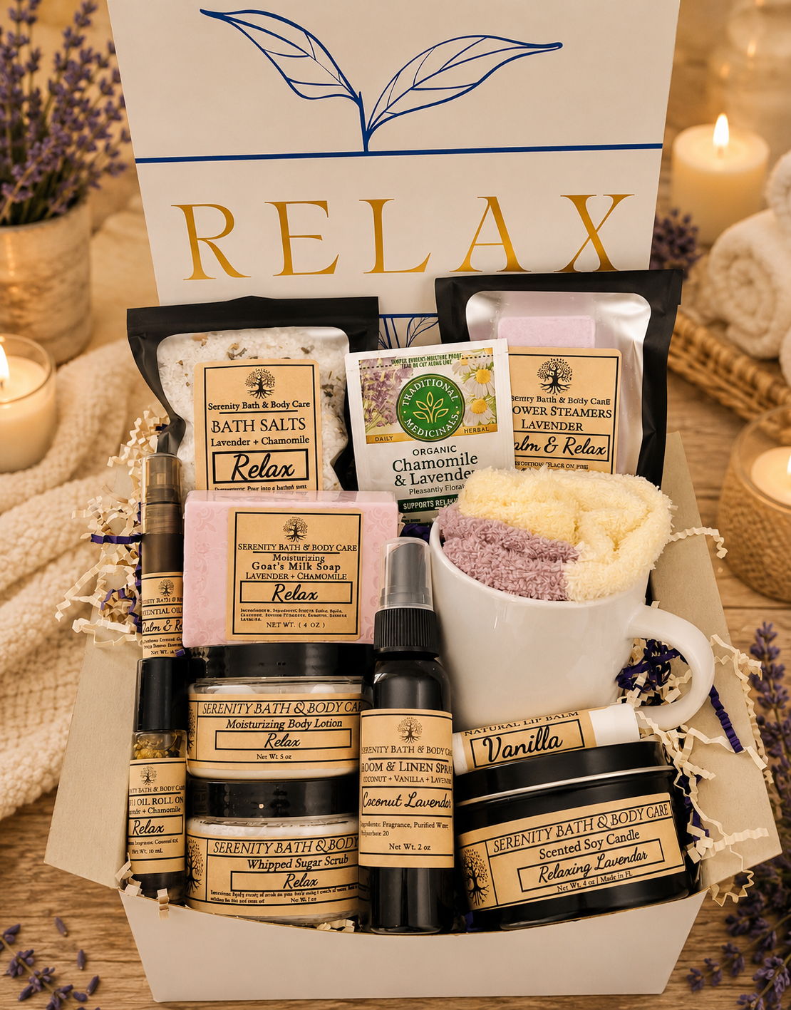 Luxury Spa Gift Box for Women, Birthday Gift, Christmas Gift, Self Care Gift Box, Pamper Gifts, Thank you Gift, Thinking of you Gift, Co-Worker Gifts
