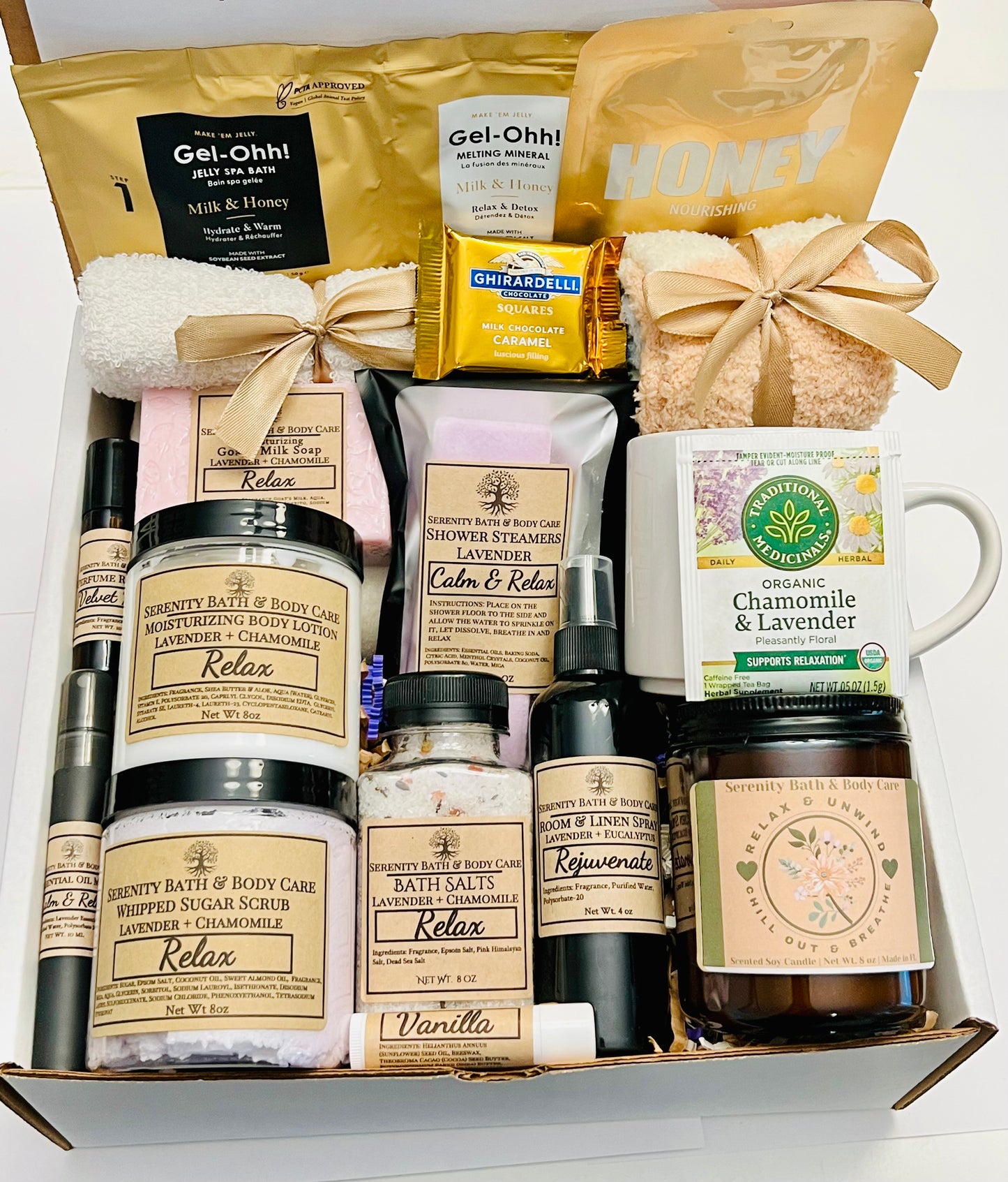 Deluxe Luxury Relax Spa Gift Box – Birthday, Christmas, Thinking of You, Thank you, & Self Care Gift
