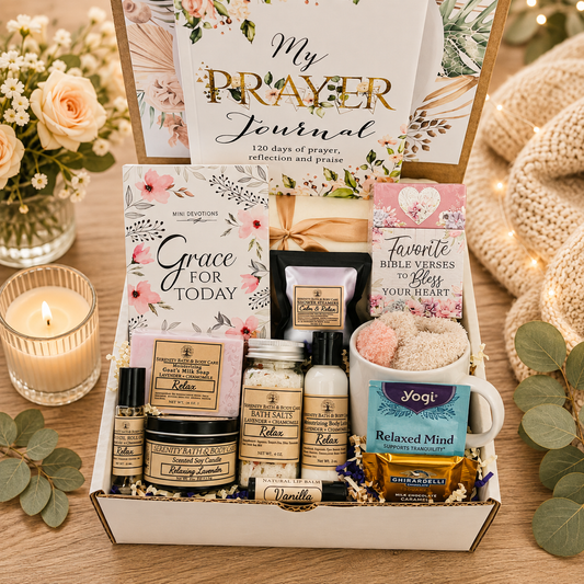 Deluxe Christian Gift Box for Women, Inspirational Devotional Gift Box, Birthday Gift, Christmas Gift, Thinking of you Gift for Her