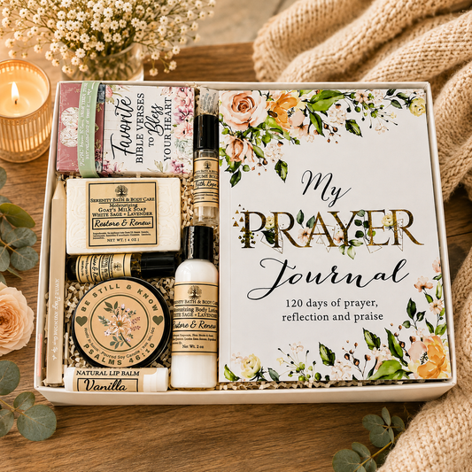 Christian Gift Box for Women | Spa Gift Box | Birthday Gift for Women | Encouragement Gift for Her | Thinking of You Gift | Christmas Gift Box | Faith Based Gift