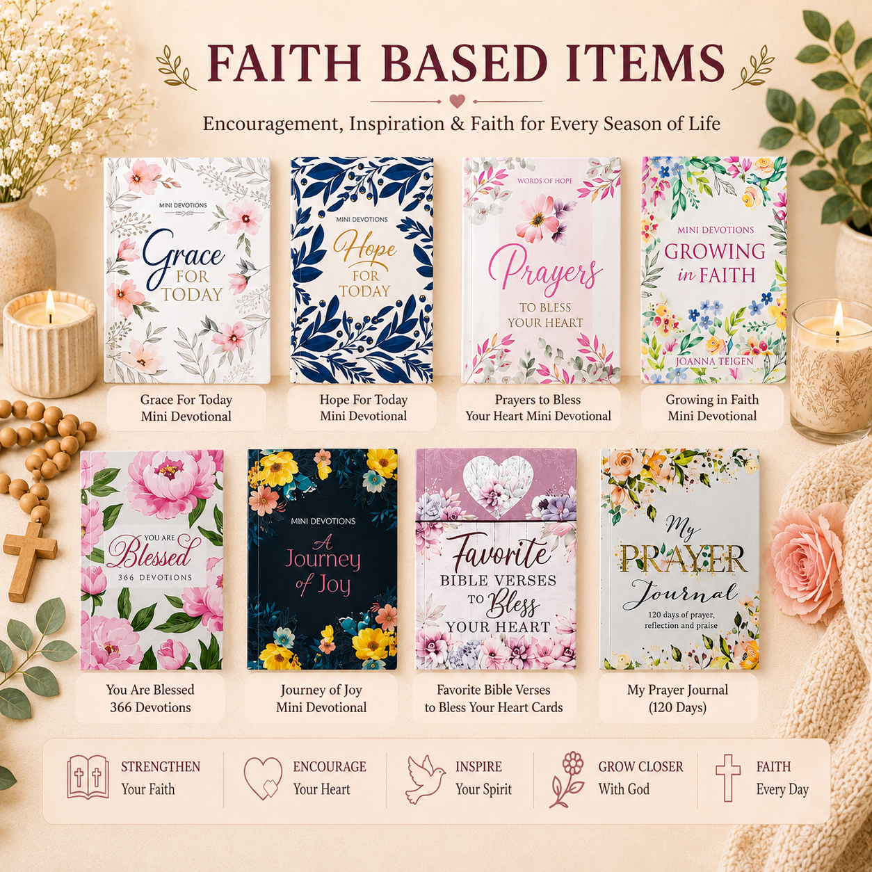 Christian Gift Box for Women, Faith Based Gift, Devotional Gift, Bible Gift, Self Care Gift, Birthday Gift, Thinking of You Gift, Christmas Gift