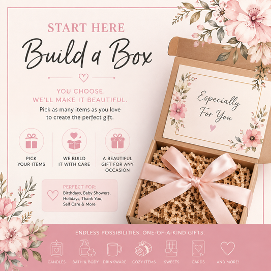 1st Start Here to Build a Box, Create Your Own Gift Box, Christmas, Birthday, Mother's Day, Employee Gift Idea