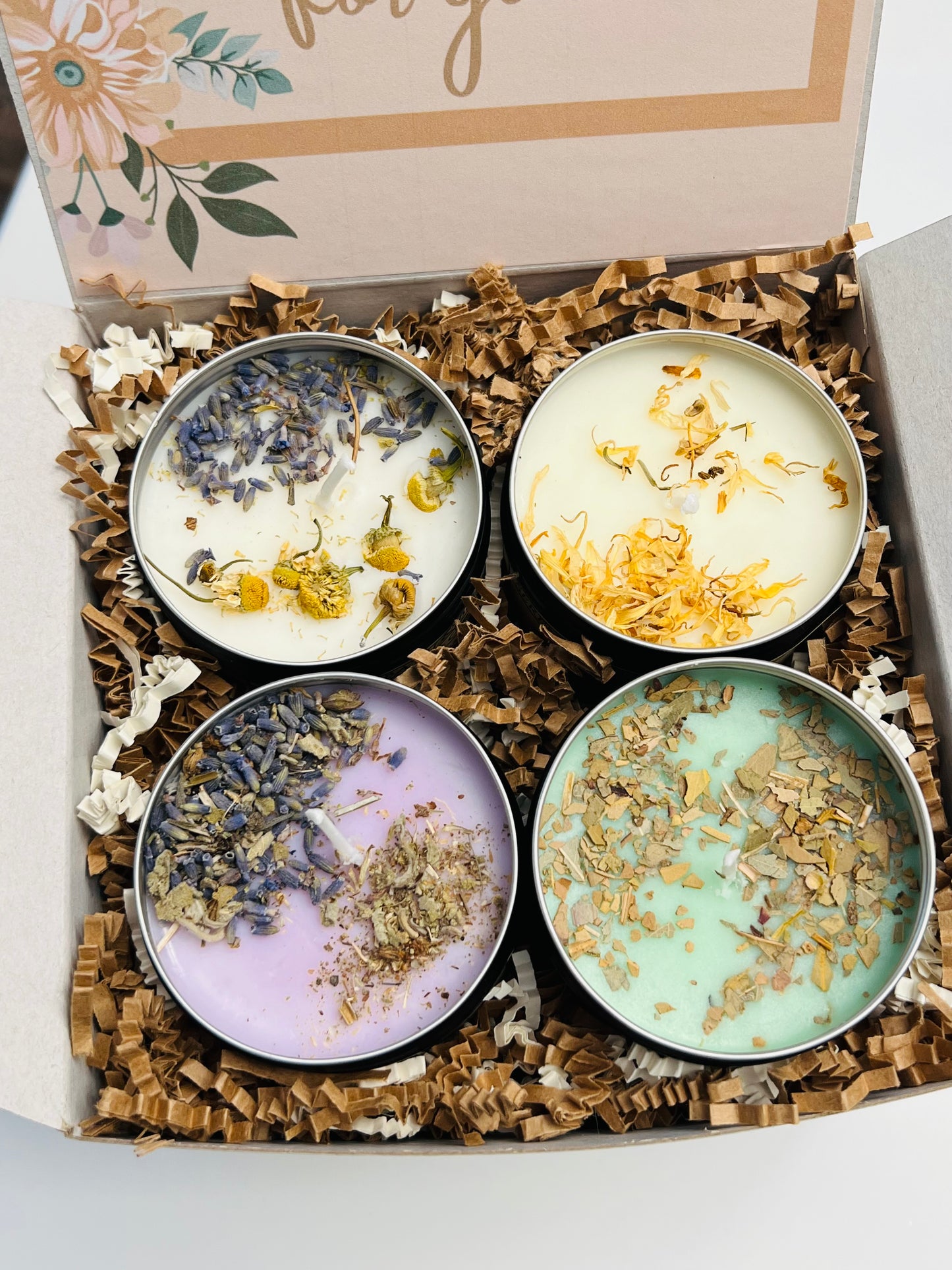 4-Piece Candle Gift Set| A Gift for Home| Scented Soy Candle Gift Set| Housewarming Gift| New Home Gifts| 4oz Handpoured Candles