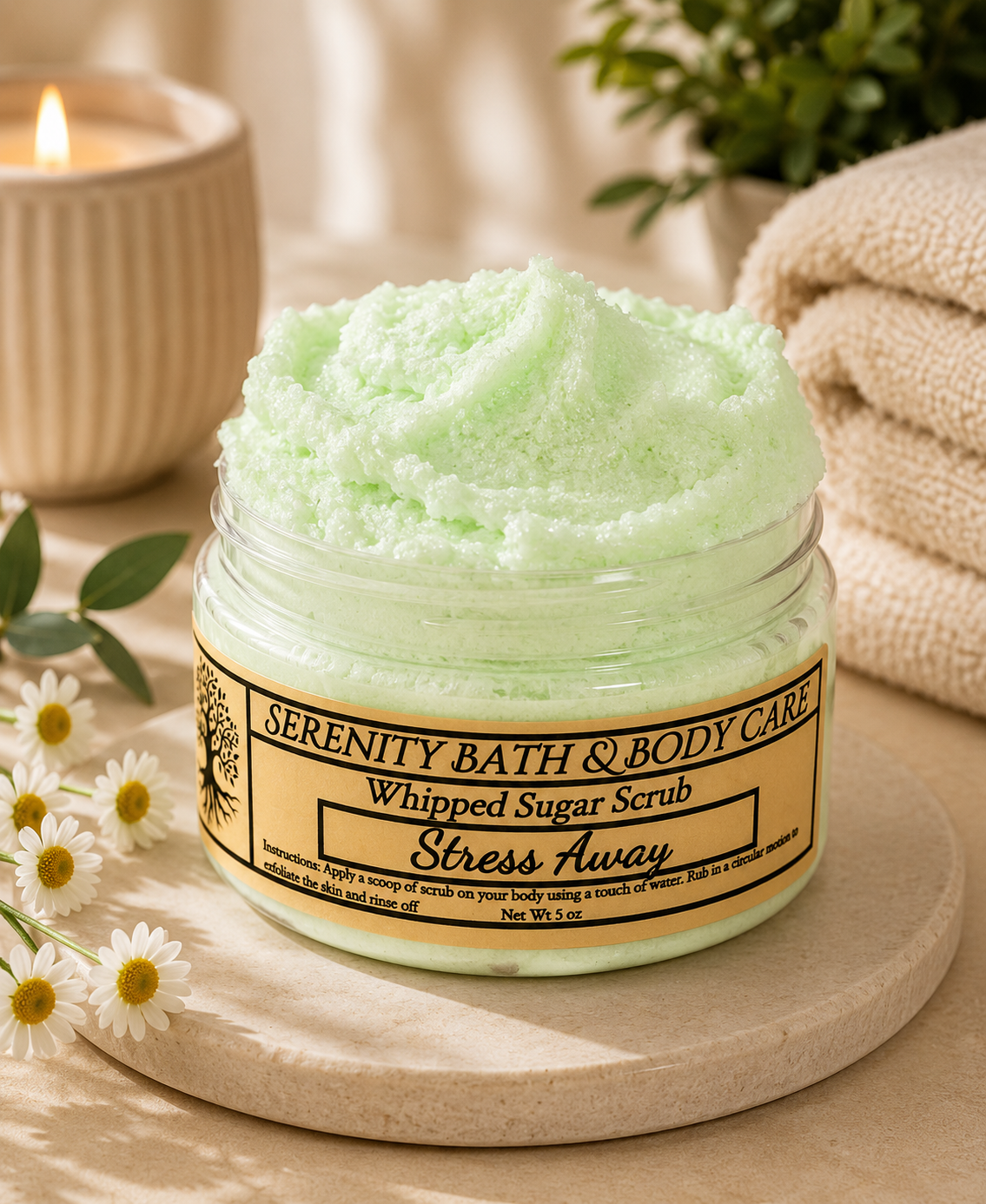 Bulk Whipped Sugar Scrub| Wholesale Scented Sugar Scrubs 5oz -Set of 12