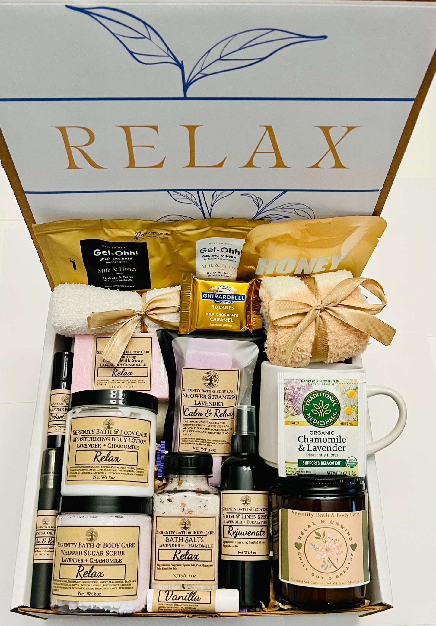 Deluxe Luxury Relax Spa Gift Box – Birthday, Christmas, Thinking of You, Thank you, & Self Care Gift