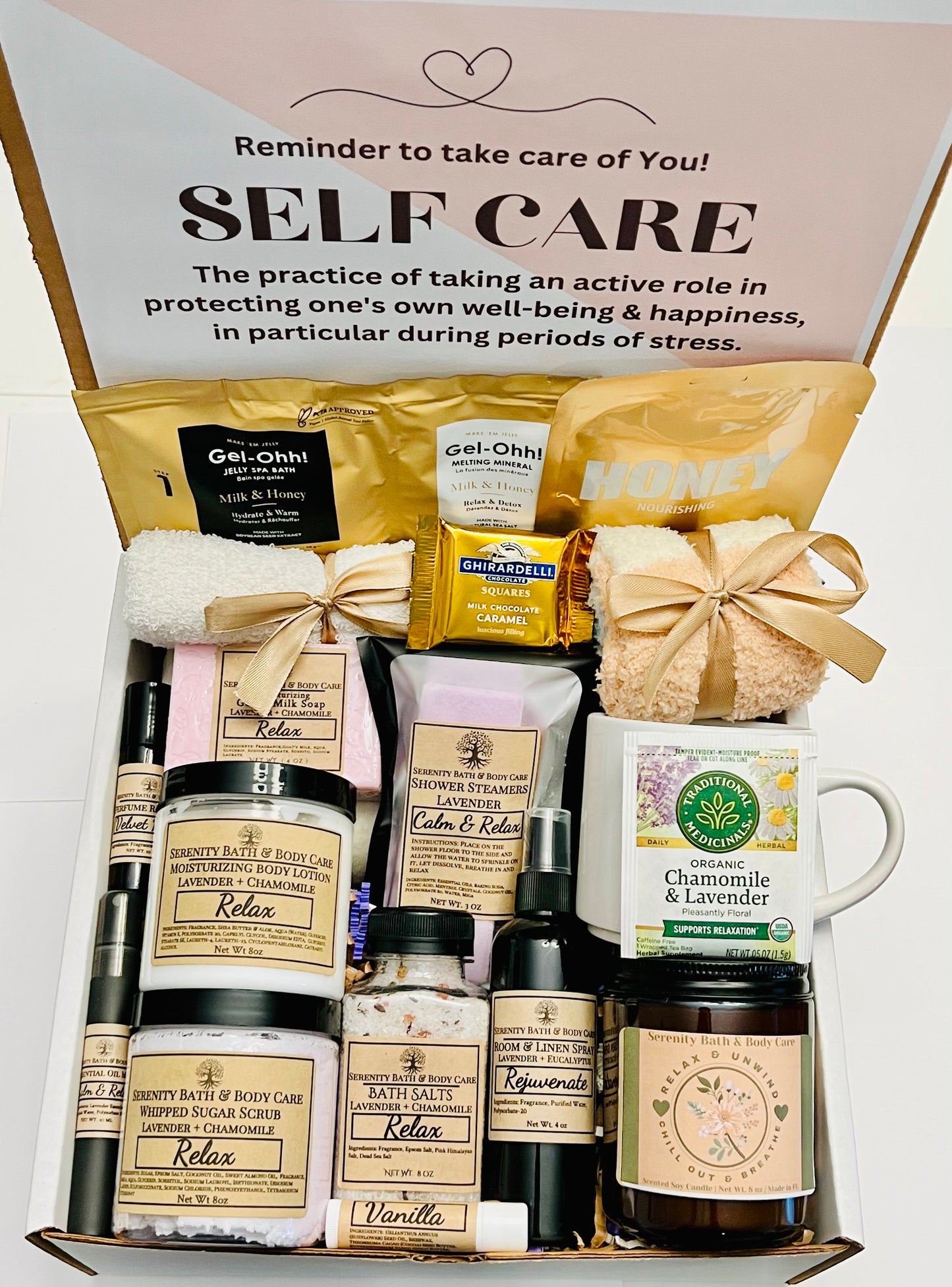 Deluxe Luxury Relax Spa Gift Box – Birthday, Christmas, Thinking of You, Thank you, & Self Care Gift