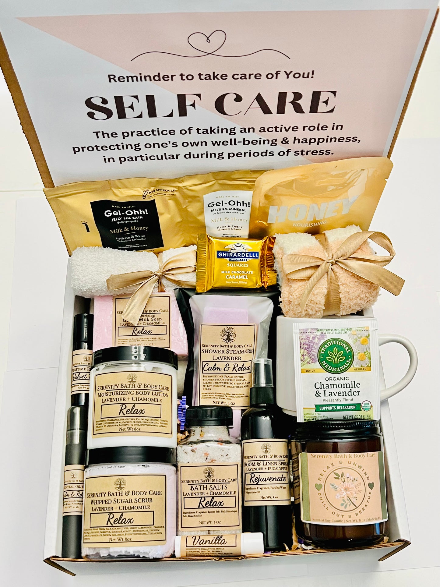 Deluxe Luxury Relax Spa Gift Box – Birthday, Christmas, Thinking of You, Thank you, & Self Care Gift