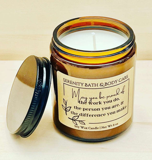 Inspirational Candle 8oz|Employee Gifts, Employee Holiday Gift, Employee Thank you GIft, Employee Appreciation