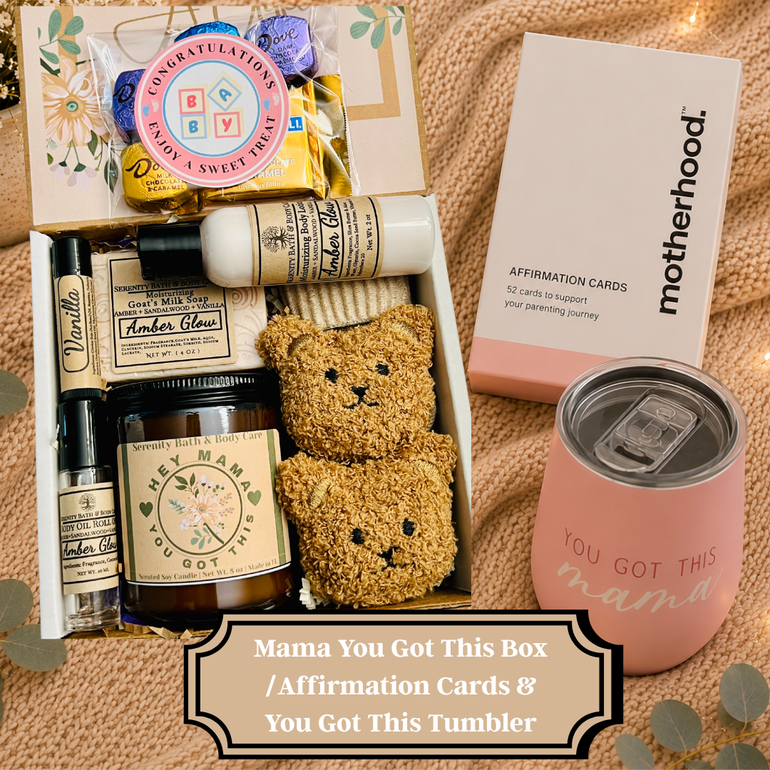 New Mom and New Baby Spa Gift Box, Self Care Package for Her, New Parents Gift Basket, New Mom Gift Basket, Congrats New Mom Gift