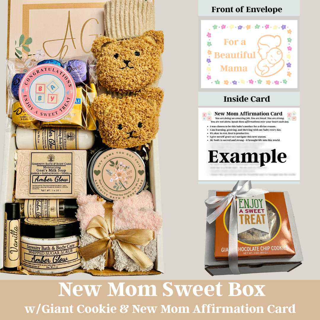 New Mom Gift Box, New Mom Care Package, New Mom & Baby Gift Set, Pregnancy Gift Box, Personalized New Mom Gift