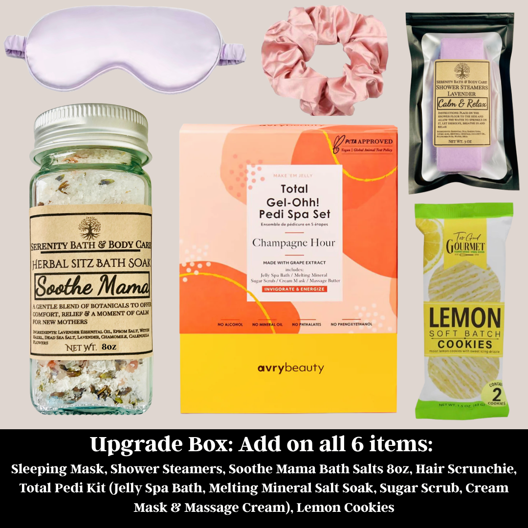 New Mom and New Baby Spa Gift Box, Self Care Package for Her, New Parents Gift Basket, New Mom Gift Basket, Congrats New Mom Gift