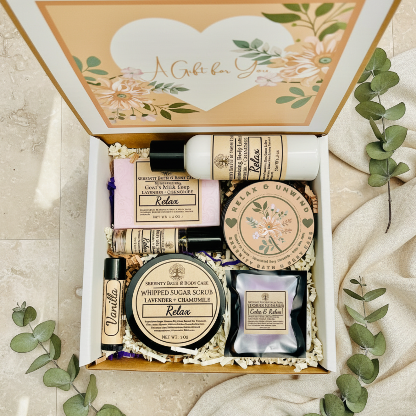 A Gift for Her|Spa Gift box for Women| Birthday Gift| Pamper Gift Box| Self Care Gift Box for Women|Spa Gift Set with Fuzzy Socks