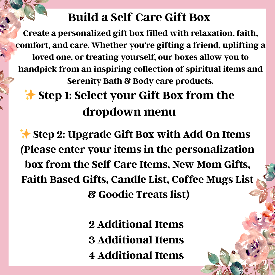 Build your Own Self Care Gift Box, Birthday Gift Box, Thank you Gift, Christmas Gift, Thinking of you Gift for Women